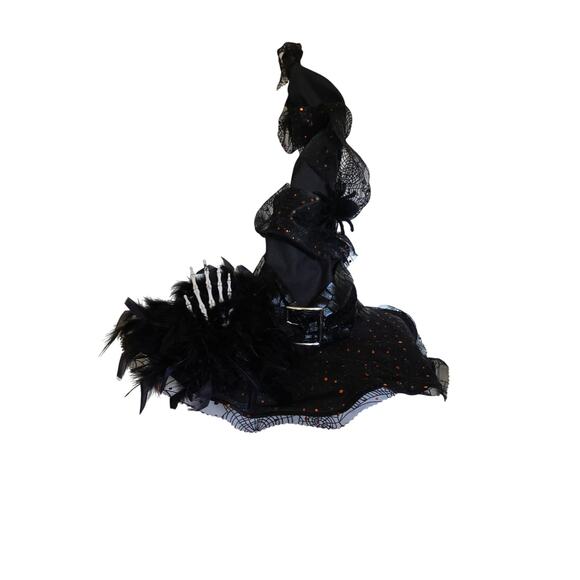 Halloween Witch Costume 10-Pc Set-Witch Hat, Peasant Top, Skirt, Cape, Socks etc - Picture 4 of 15